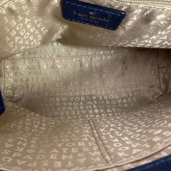 Kate Spade ♠️ Joleen charm City Ostrich Leather flap bow shoulder bag. - Picture 7 of 8